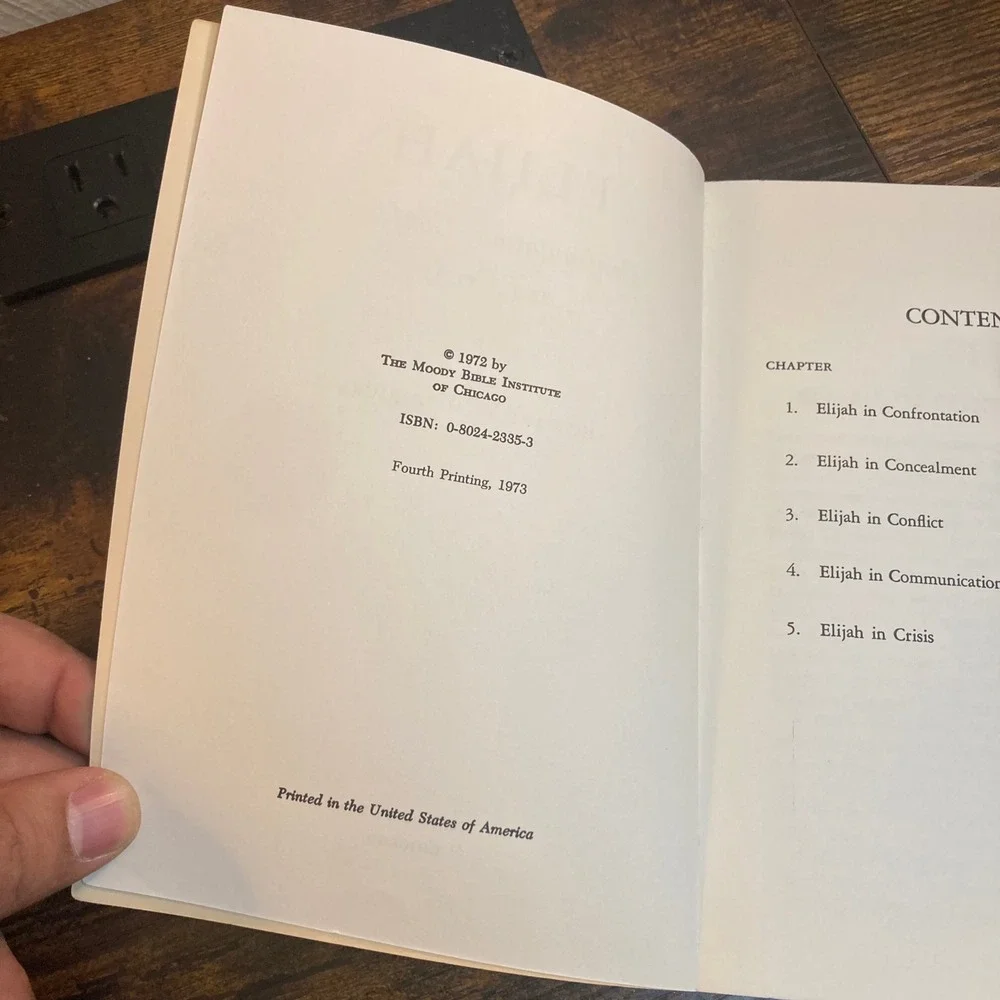 Elijah Confrontation Conflict‎ Crisis Howard Hendricks Moody Press 1973 Vintage
